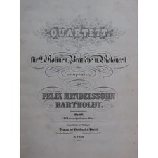 MENDELSSOHN Quartett op 80