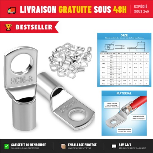Cosses tubulaires 16mm - tubulaires, 16mm²