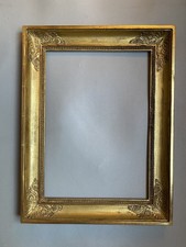 cadre Ancien Doré À Palmette Empire Néoclassique Restauration XIX entre 6F Et 6P