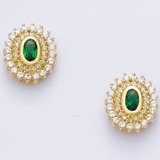 Dolly-Bijoux Bo Ovale Emeraude