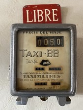 VINTAGE TAXI-BB COMPTEUR TARIFAIRE FRANÇAIS BEL ÉTAT DE FONCTIONNEMENT ANCIEN