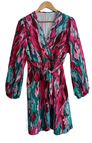 Robe multicolore rose - robe, vert