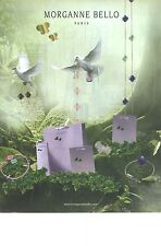 PUBLICITE  ADVERTISING 2008 MORGANNE BELLO joaillerie bijoux "un vol de colombe"