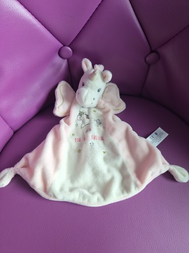 Doudou plat licorne - , rose