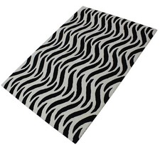 Tapis 100 laine noir beige - tapis,