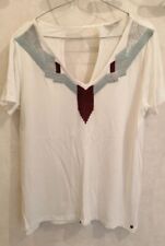 T-shirt blanc crème viscose