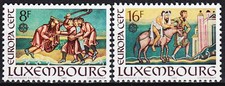 Luxembourg 1983 Europa,Peintures,Codex,Samaritain,Âne,Art,Livre MNH