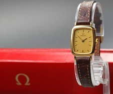 Vintage 1980 Omega De Ville Gold Plated Tonneau Quartz Ref.595.0099 [Near Mint]