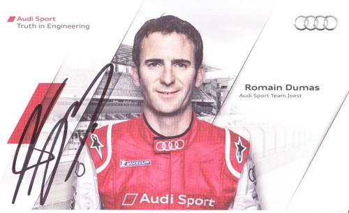 2012 romain dumas signed audi - dumas,
