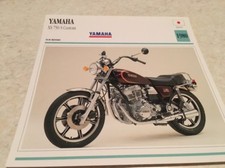Carte moto Yamaha XS750S Custom XS 750 S US 1980  collection Atlas motorbike 