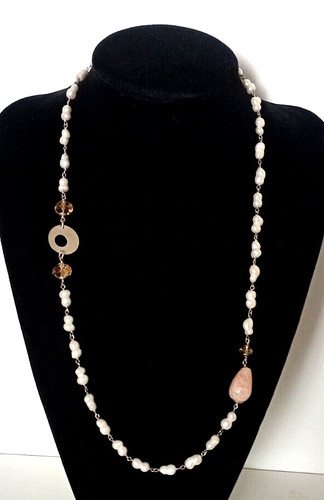 Ancien grand collier perles - ancien, de
