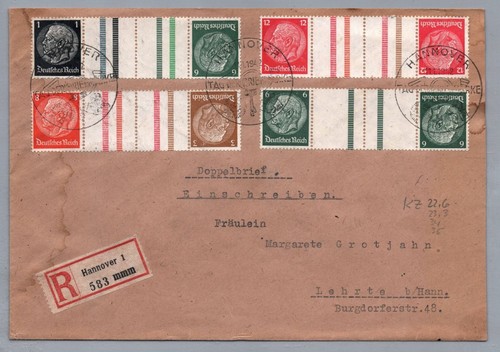 Lettre reich groupée - lettre,