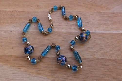 Collier véritables perles - , en
