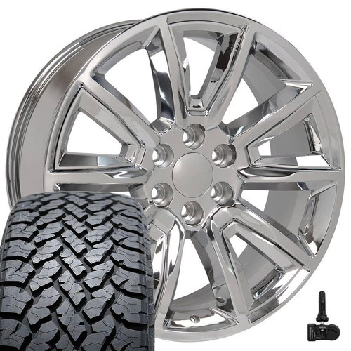 20x8 chrome 5696 wheels - 20x8.5,