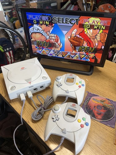 Sega dreamcast console white - console,