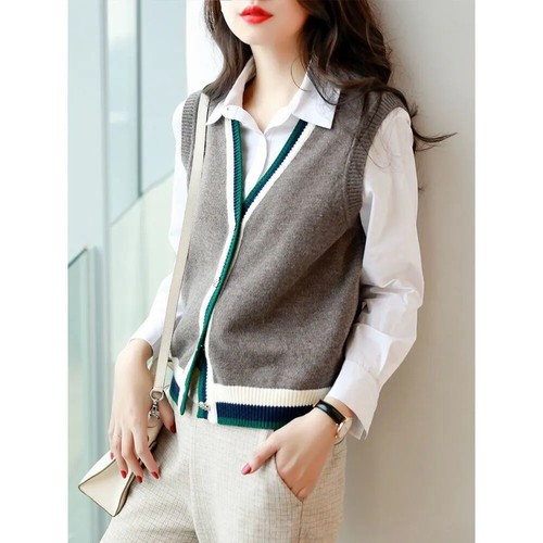 Gilet tricot femme - gilet,