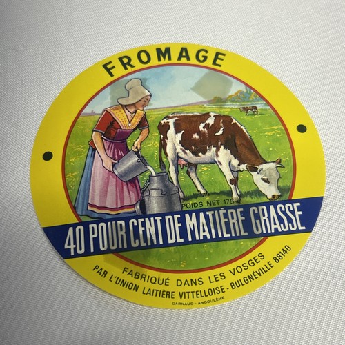 étiquette ronde fromage - Étiquette,