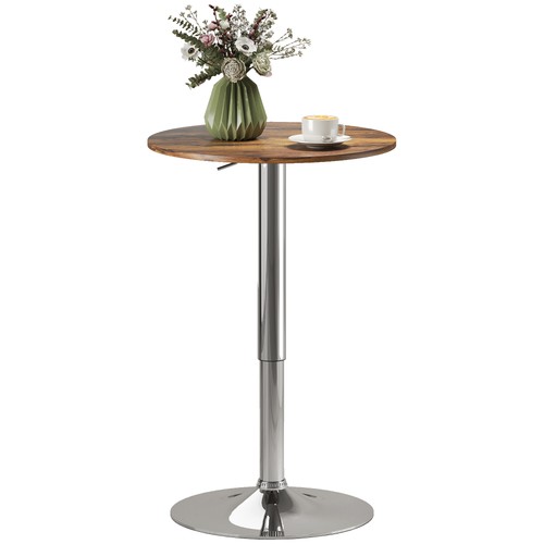 Homcom table 60x60x93cm marron - homcom,