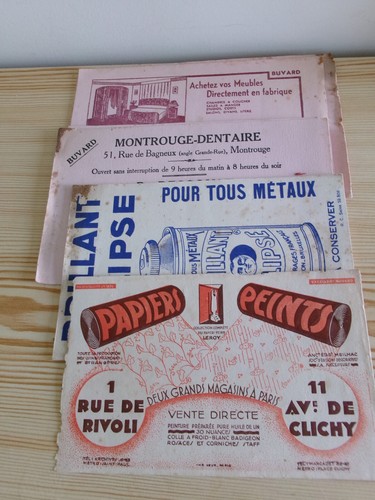 Buvards anciens publicitaires - buvards,
