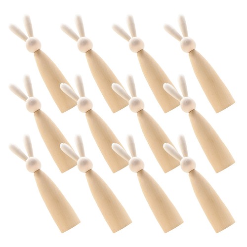 12pcs natural wood - natural,