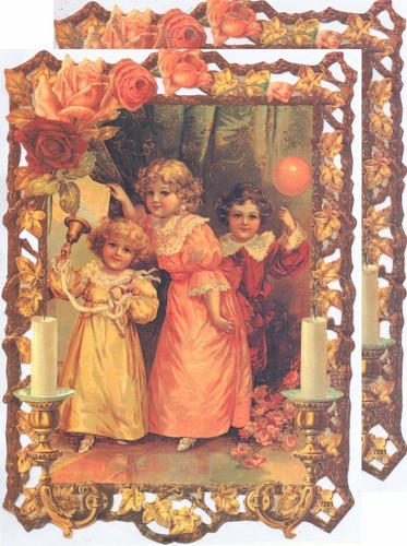 Chromo découpis tableau - découpis,