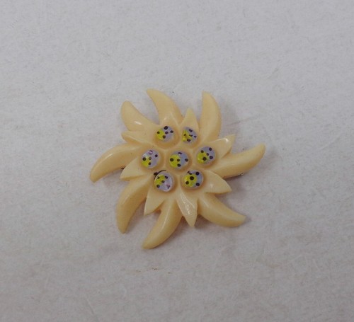 Broche ancienne galalithe - galalithe,