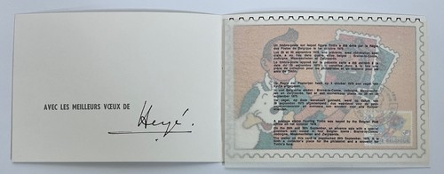 Herge carte voeux - -,