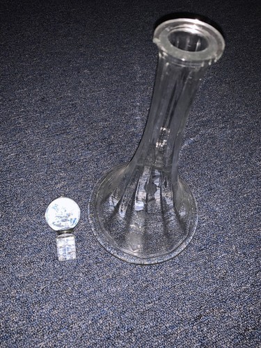 Vintage heavy crystal flower - crystal,