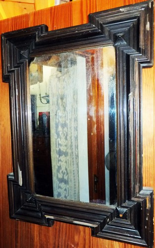 Miroir mural bois - mural, en