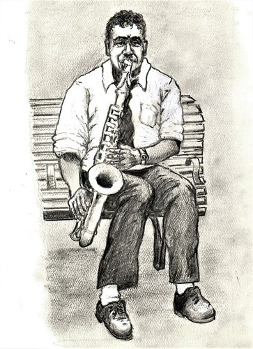 Jazz saxophone player new - jazz,