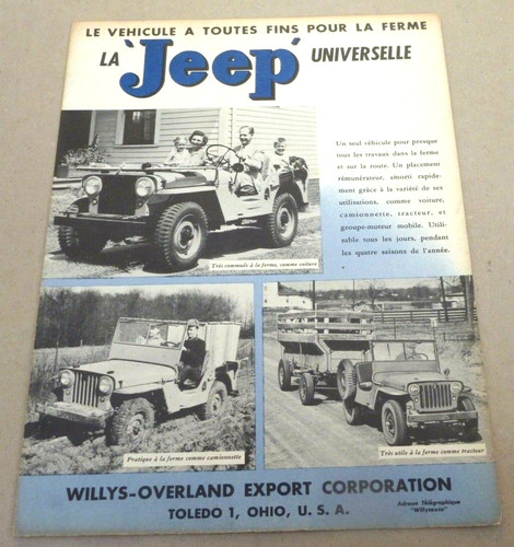Jeep willys overland - jeep, universal
