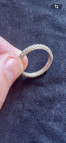 Alliance pavé femme - , argent