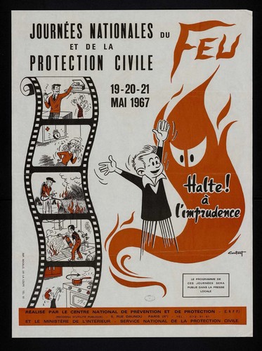 Affiche poster feu - affiche, 1967