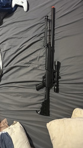 Black spring airsoft sniper - spring,