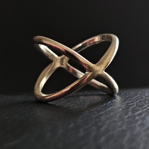 Bague anneaux croisés