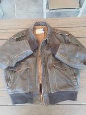 Blouson en cuir SCHOTT IS 674 MS FLYJACKET MARRON taille XXL
