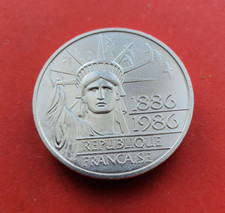 MONNAIE DE 100F  PIEFORT    LIBERTE  1986 EN ARGENT MASSIF 900%