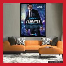 TOILE AFFICHE CINEMA MOVIE SORTIE FILM POSTER PHOTO JOHN WICK 3 PARABELLUM DVD