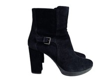 Bottines en cuir d'agneau noir