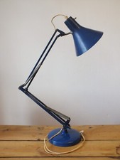 Lampe Luxo Jacob Jacobsen L2 bleue années 70, architecte, atelier, loft