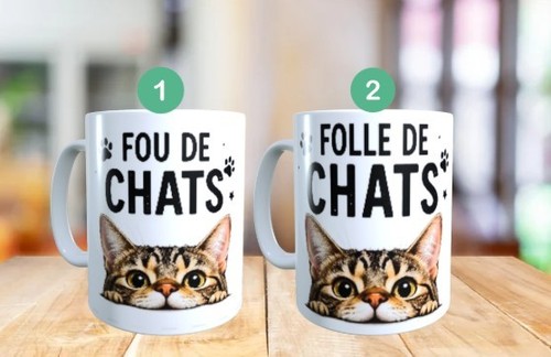 Mug humour fou folle - humour,,