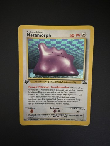 Carte pokemon metamorph 62 - pokemon, 3/62