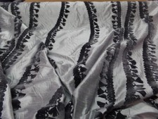 Tissu Soie sauvage gris métal