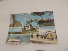 63 ARLANC PUY DE DOME L EGLISE LE PLAN D EAU PEDALO CHATEAU DE MONS CAISSE EPARG