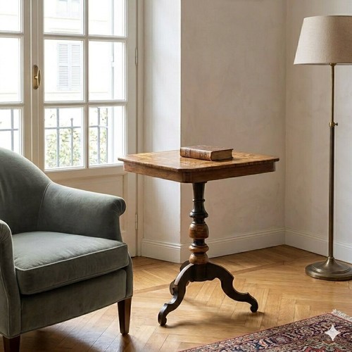 Table basse ancienne - table, orme
