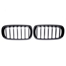 2 GRILLE DE CALANDRE POUR BMW X5 F15 ET X6 F16 LOOK M PERFORMANCE NOIR MAT