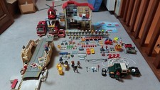 caserne pompiers 3175 / car ferry 5127 playmobil