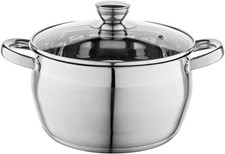 Faitout Inox (6 l) I Diamètre de 24 cm I Marmite Inox OLIVER I Casserole Acier