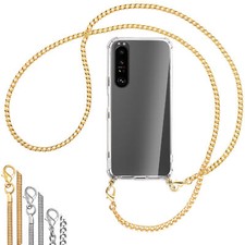 Collier (Chaîne en métal) pour Sony Xperia 1 III Coque avec cordon Etui Case Cou