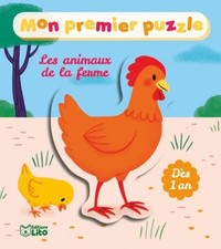 Mon premier puzzle: Les animaux de la ferme - Dès 1 an